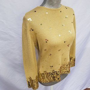 90’s Midnight Velvet 3 Piece Sequin Pants Set Size L by Midnight Velvet